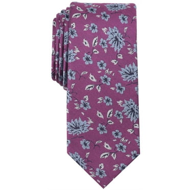 Bar Iii Mens Illustrated Self-Tied Necktie 
